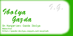 ibolya gazda business card